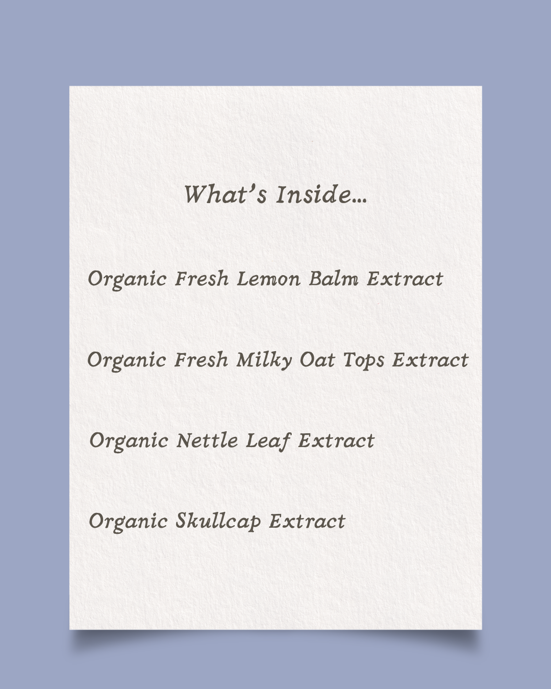 Find your Center Herbal Drops - Nervous-system-nourishment