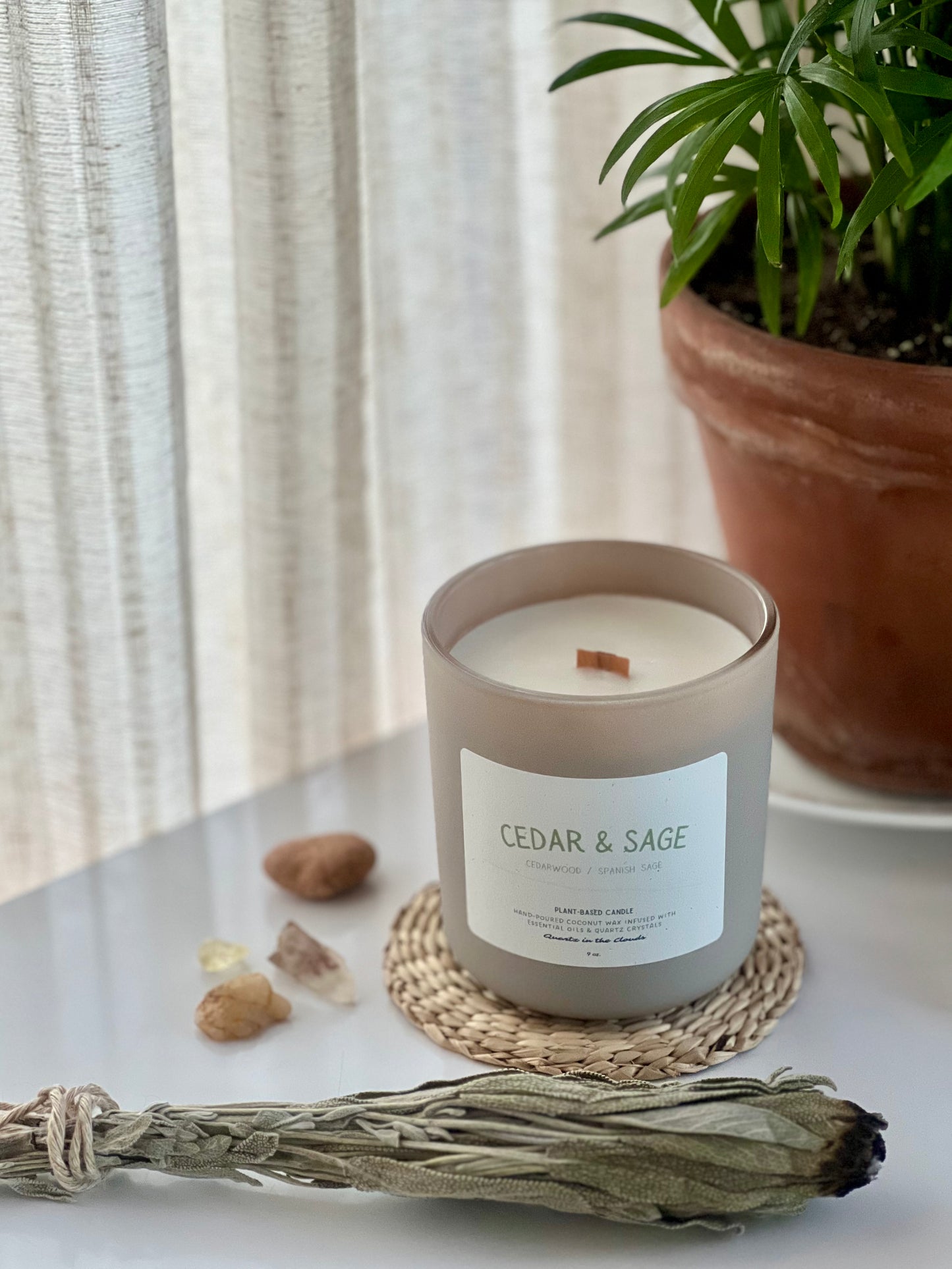 Cedar & Sage Plant-Based Candle