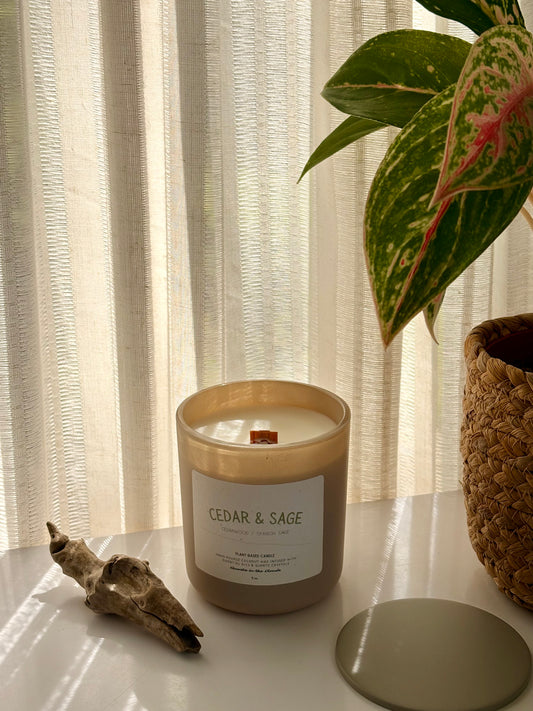 Cedar & Sage Plant-Based Candle