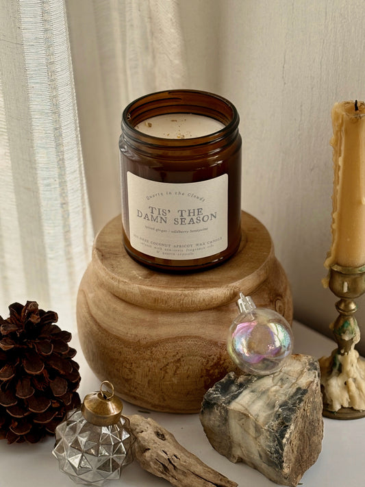 tis the damn season candle