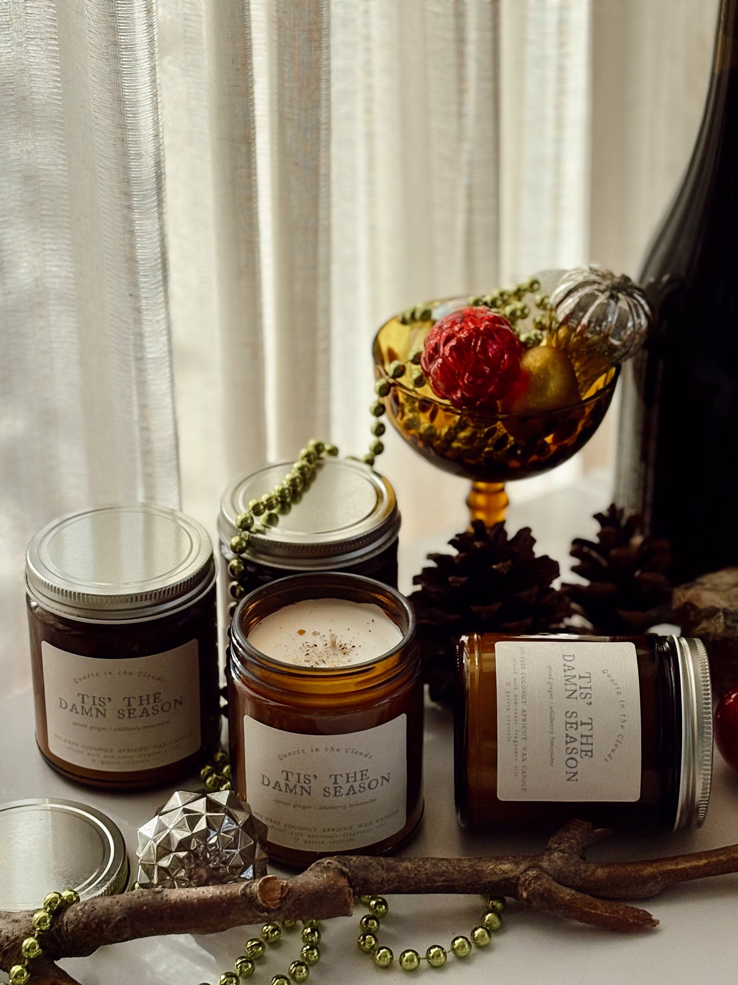 tis the damn season candle